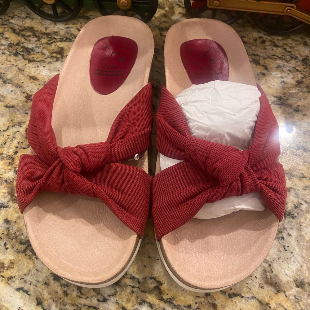 KMB red Sandals